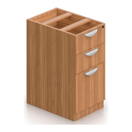 Gec Offices To Go 3 Drawer Pedestal in Walnut - Executive Modular Furniture SL22BBF-AWL